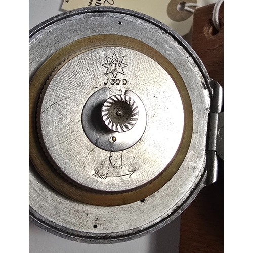 316 - A scarce Third Reich Kreigsmarine Radio Room 8-Day Clock by Junghans, the dial bearing Naval eagle o... 