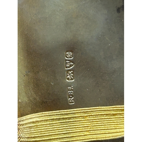 354 - An Edwardian silver cigarette case engraved overall with scrolls and monogram, HM Chester 1904. GC, ... 