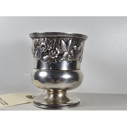 353 - A George IV silver Christening Mug, height 3