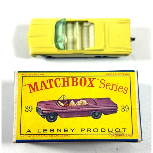 Matchbox Series No.39 Pontiac Convertible. An example with lemon body ...