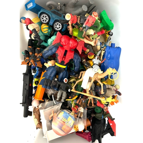 7 - A collection of mixed toys including, Simsons, star wars, PEZ, die cast cars including a DINKY BOAC ... 