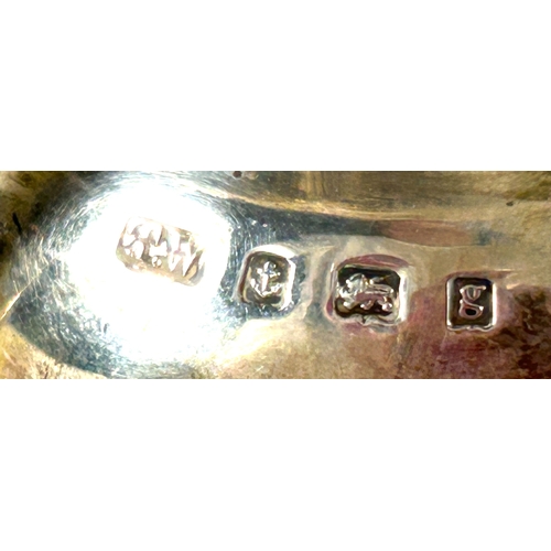 28 - A small silver creamer/ milk jug. B'ham 1906, by T.W. Weight 58gms