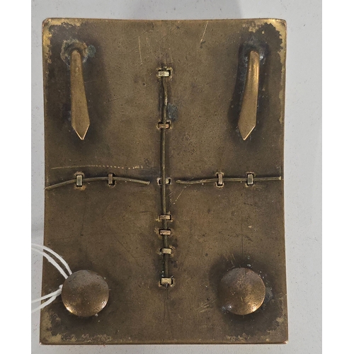 39 - A pre-1881 Officer's rectangular gilt and silver Shoulder Belt Plate of the 74th (Highlanders) Regim... 