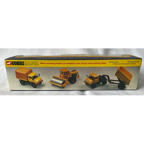 51 - 1970's Corgi 1102 Berliet Cab & Crane Fruehauf Bottom Dumper. Superb/Boxed