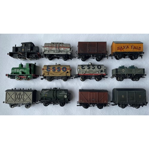 47 - 00 gauge. Two Small Locomotives (untested) and a box of Mixed Carriages. All un-boxed, some requirin... 