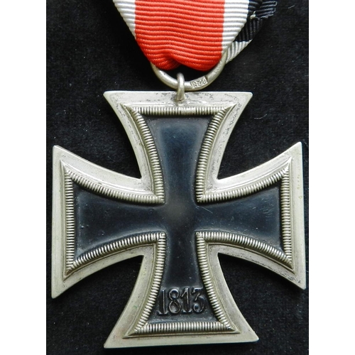 7 - WW II Iron Cross 2nd class. Suspension ring stamped ‘128’. Made by S. Jablonski Gmbh – Posen.