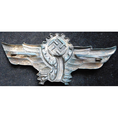 96 - WW II Deutsches Reichbahn cap badge.