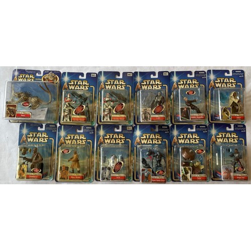 127 - Star Wars Interest- 
Including  24 Hasbro Figures 2001- Attack of the Clones. All in Original packag... 