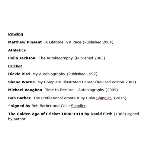 151 - A Collection of Autographed Hardbacks - mainly sport however some others (19)