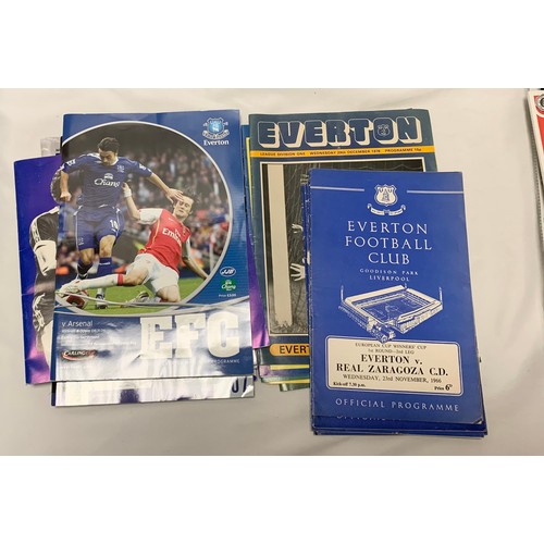 142 - A box of Football, Cricket & Rugby Programmes 1965 - 2000 inc a collection of 22 Liverpool FC progra... 