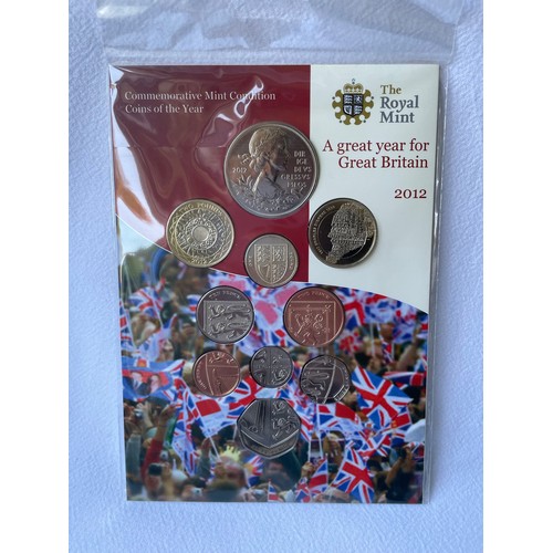 252 - Seven Sets of UK Proof and Commemorative Coin Sets (7). 
2008 Proof Collection in Presentation Case ... 