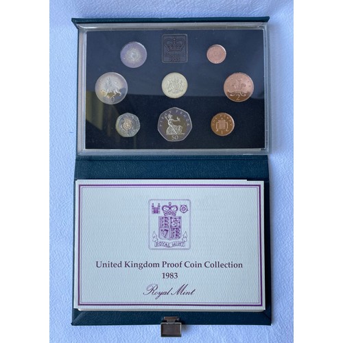 252 - Seven Sets of UK Proof and Commemorative Coin Sets (7). 
2008 Proof Collection in Presentation Case ... 