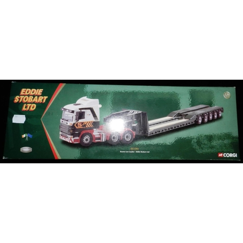 14 - Corgi. Eddie Stobart.  CC12203 Scania low loader. Boxed new.