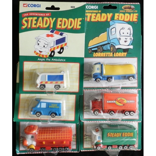 27 - Corgi. (12) The Adventures of Steady Eddie. 2 x 59401 Steady Eddie.; 2 x 59402 Oliver Overdrive.;  2... 