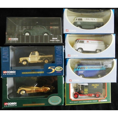 29 - Corgi. (7) Various vehicles and promo models. All boxed new.