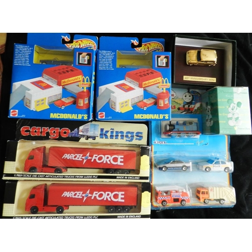 30 - Box of 11 various vehicles etc. All boxed new.