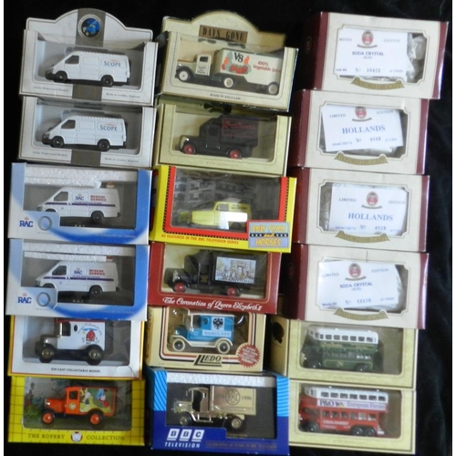 34 - 18 various Lledo and other promo models All boxed new.