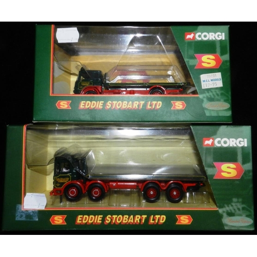 7 - Corgi. Eddie Stobart. (2)  20903 AEC 8 wheel lorry. 23203 Bedford lorry. Both boxed new..