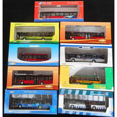 72 - Creative Master. (9) Various single decker buses. Boxed.