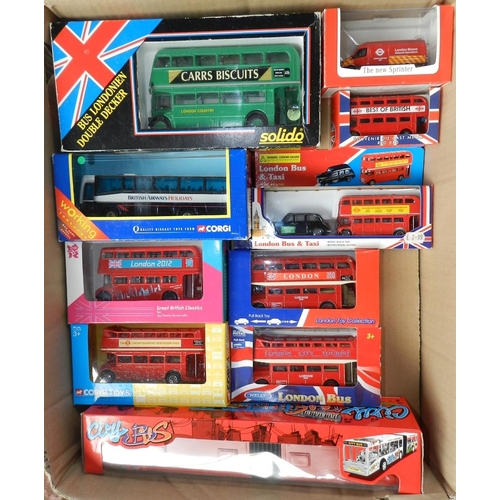 97 - Box of 26 various buses etc. Boxed.