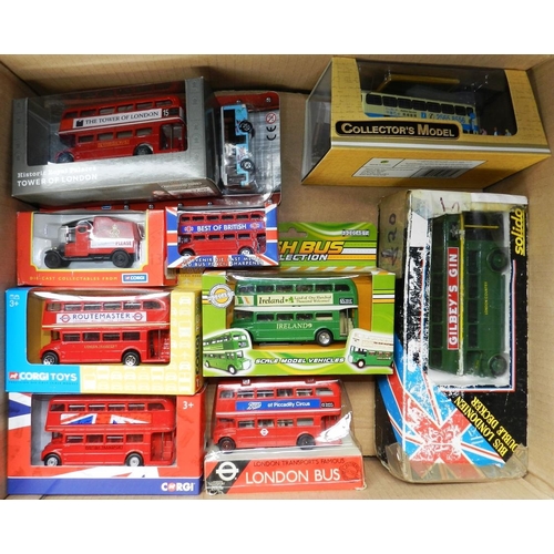 98 - Box of 20 various buses etc. Boxed.