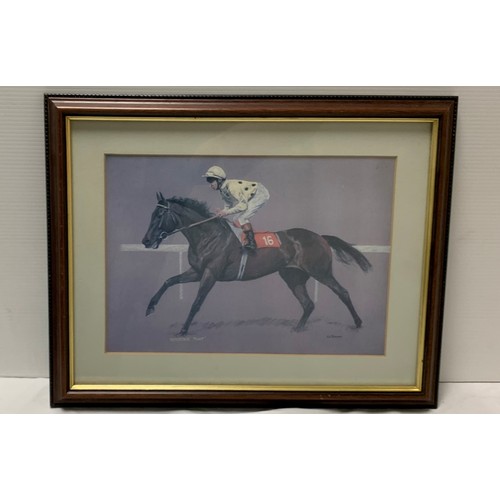 145 - Horse Racing Interest - A Collection of Horse Racing Statues, Prints & Pictures (9)