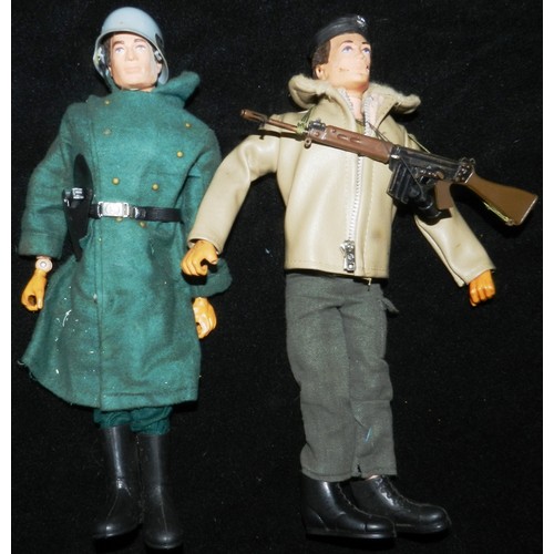 Vintage Action Man - Two older Action Man figures, both missing single ...