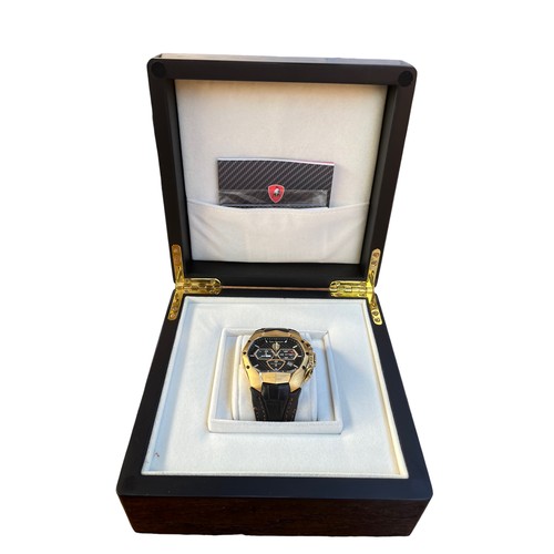 71 - An Impressive Tonino Lamborghini Chronograph Wristwatch in Presentation Case and Box.
Complete with ... 
