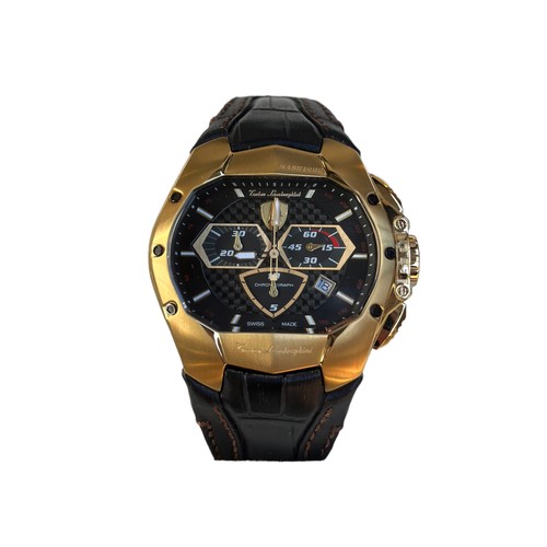 71 - An Impressive Tonino Lamborghini Chronograph Wristwatch in Presentation Case and Box.
Complete with ... 