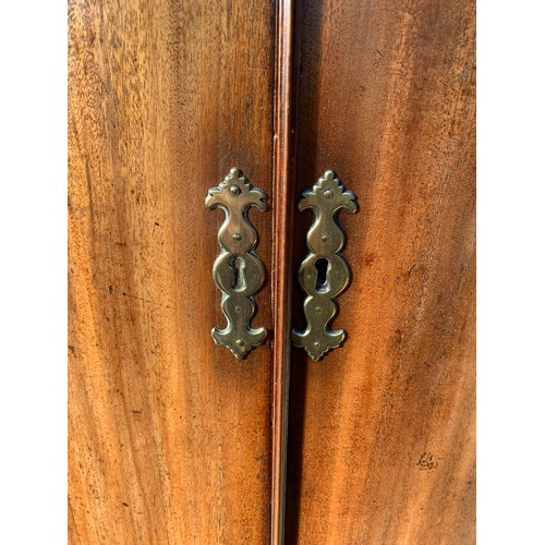 170 - Mahogany Bow Front Corner Cupboard