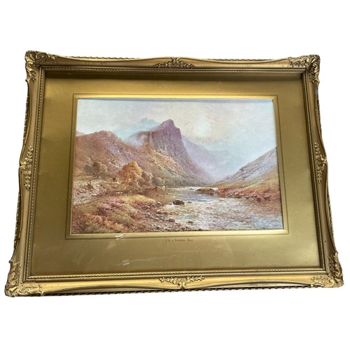 181 - Framed Print after Watson in Ornate Gilt Frame & Framed Pair of Colour Prints After De Breanski (3)