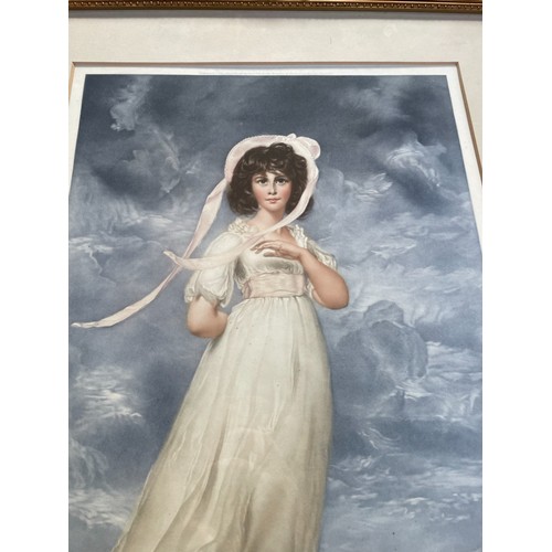 186 - Two Framed Prints. A Half Length Portrait of A Classical Female By Clifford R James & Another Framed... 