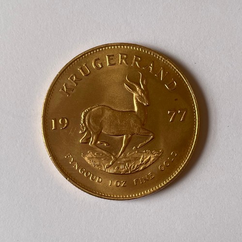 100 - Kruggerand 1977 1oz fine gold mint mark cls