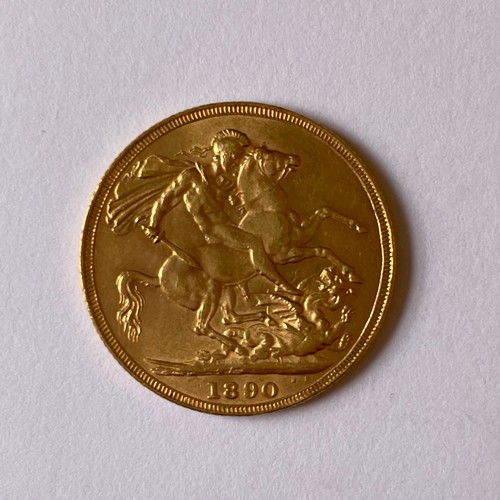 135 - 1890 Sovereign