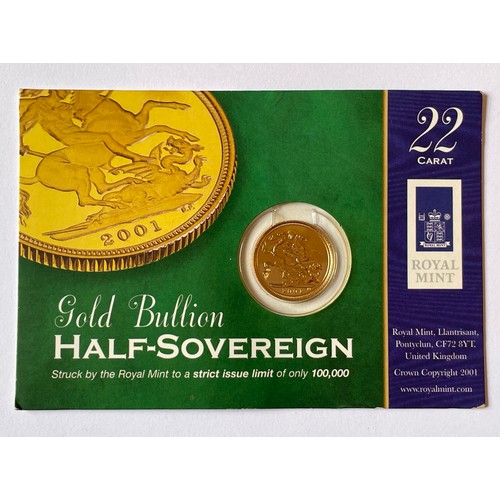 137 - Limited Edition Half Sovereign 2001