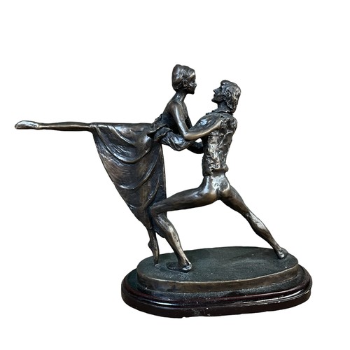 81 - Bernard Kim (Korean-American Born 1941) Bronze of a dancing couple: approx 31cm
Marked with Kim B '8... 