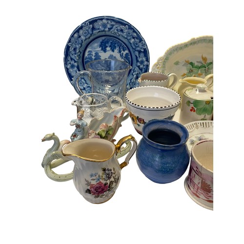 91 - A Collection of Small Ceramics & Collectibles including a Blue Dakin Tea service, A Small German Tea... 