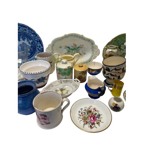 91 - A Collection of Small Ceramics & Collectibles including a Blue Dakin Tea service, A Small German Tea... 