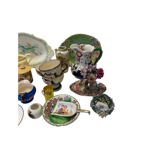 91 - A Collection of Small Ceramics & Collectibles including a Blue Dakin Tea service, A Small German Tea... 