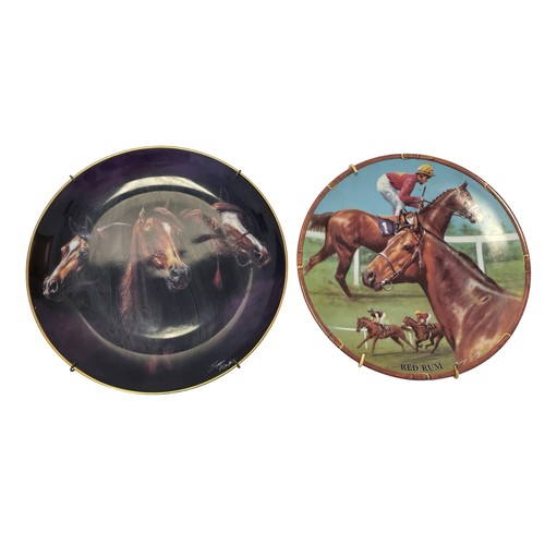 67 - Horse Racing Interest - a Collection of Horse & Jockey Commemorative plate by Royal Worcester & othe... 