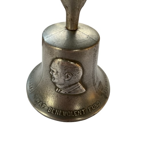 55A - RAF Benevolent Fund 1939-45 Victory bell, cast from metal from German aircraft shot down over Britai... 