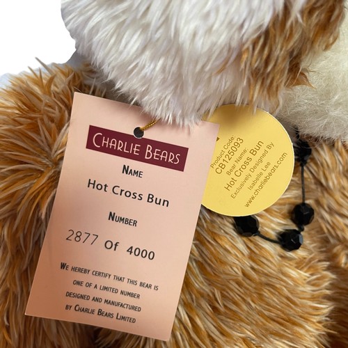 194 - Charlie Bear Hot Cross Bun- Limited Edition 2877/4000 CB125093