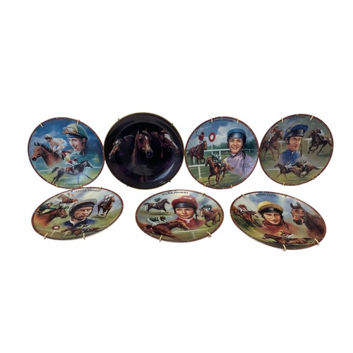 225 - Horse Racing Interest - a Collection of Horse & Jockey Commemorative plate by Royal Worcester & othe... 