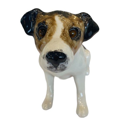 309 - F. Winstanley Pottery Figure of a Jack Russell, 
27cm high
Size 8