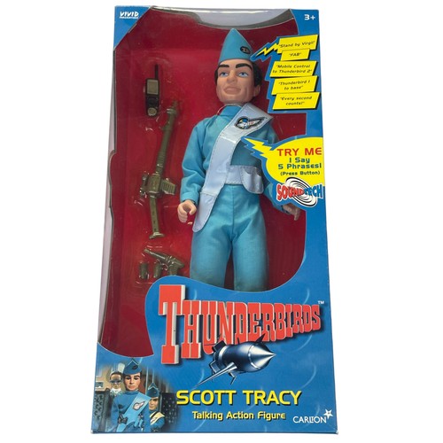 108 - Five 'Thunderbirds' talking action figures by Carlton/Vivid Imaginations, to include Scott Tracy, Al... 