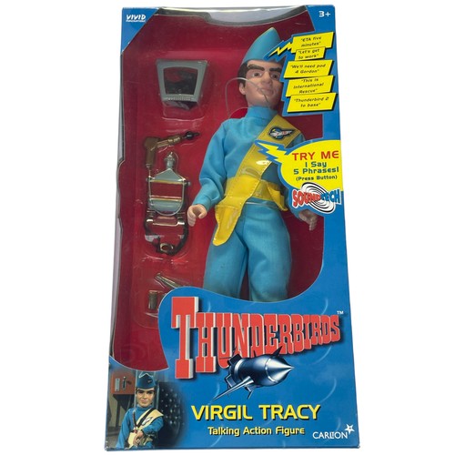 108 - Five 'Thunderbirds' talking action figures by Carlton/Vivid Imaginations, to include Scott Tracy, Al... 