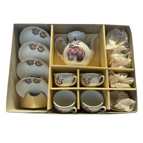 115 - Steiff Tea Set - Dekor Teddy Clown Rose - 613876