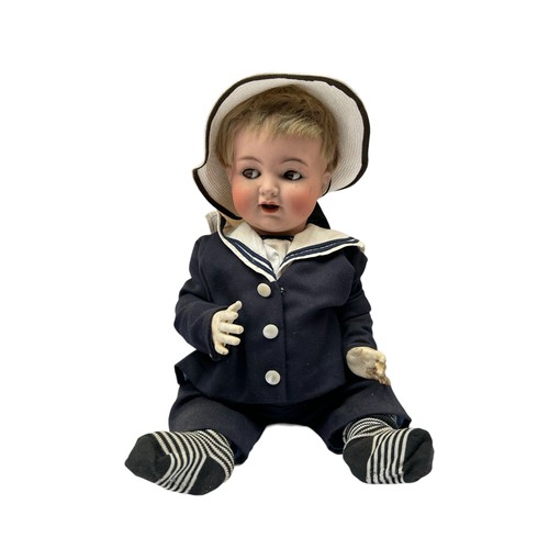 128 - A Kammer & Reinhardt / Simon & Halbig bisque character doll, German
Approx. 58cm tall