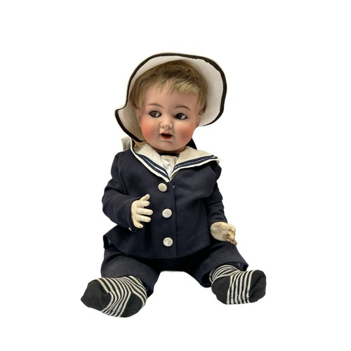 128 - A Kammer & Reinhardt / Simon & Halbig bisque character doll, German
Approx. 58cm tall