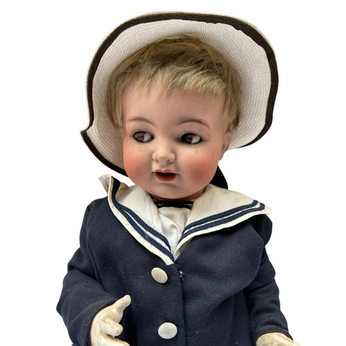 128 - A Kammer & Reinhardt / Simon & Halbig bisque character doll, German
Approx. 58cm tall